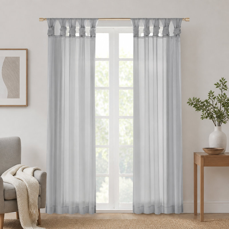 Paire de fenêtres transparentes 2 pièces, Gris clair, 50 x 63 po