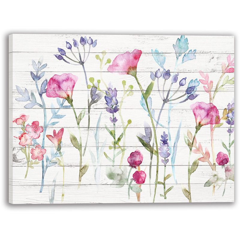 Art mural sur toile aquarelle, H 30 po x l 40 po