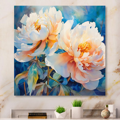 Pivoine rose captivante III sur toile