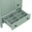 Meuble-lavabo de 24 pouces vert clair avec lavabo en céramique intégré, tablette à double couche, tiroirs à fermeture en douceur et porte d'armoire à fermeture en douceur
