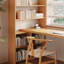 Bureau de direction en L en bois massif Burlywood-402445855