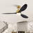 Loritta 52'' 3 - Blade Large Indooor Ceiling Fan With Light Kit and Remote, 3 LED Colors, 6 Speed Noiseless DC Motor, Timer-1564038048