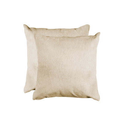 Cowhide Reversible Throw Pillow