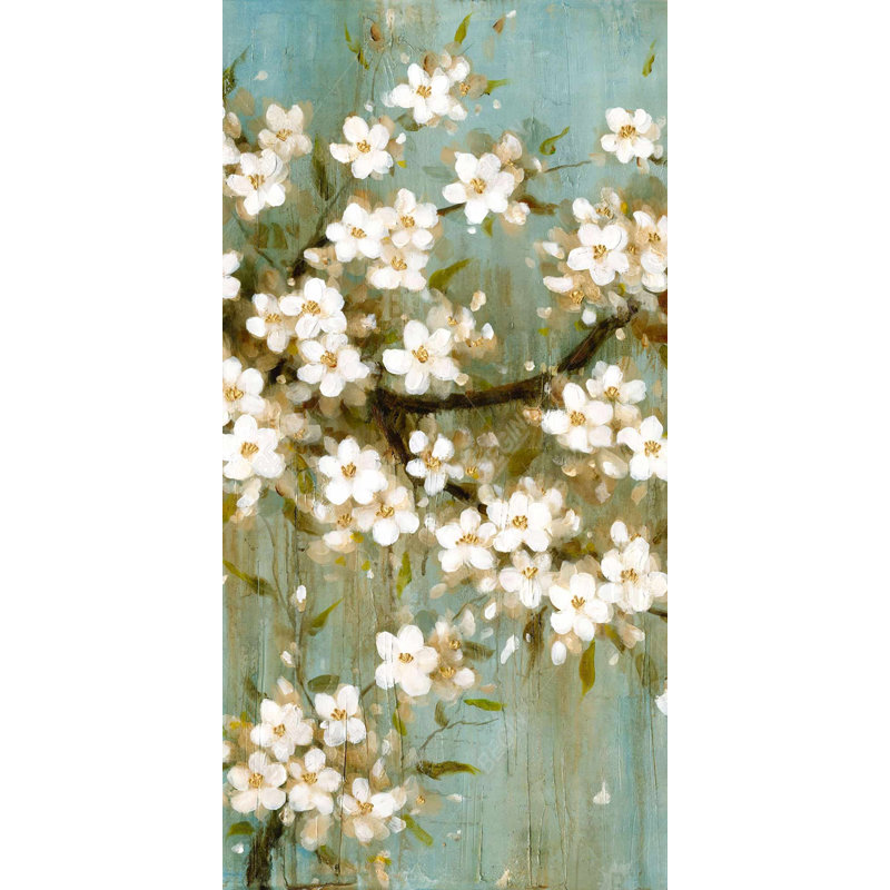 White cherry blossom - 15.75"x31.50" Desk mat