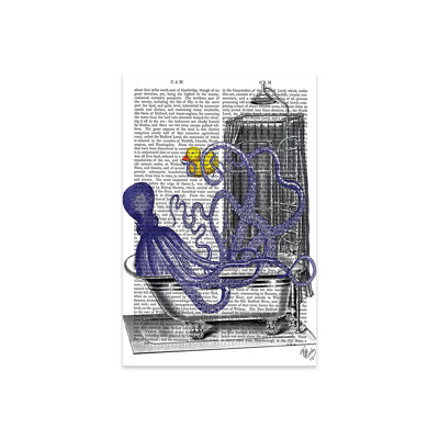 Octopus In Bath Print On Acrylic Glass