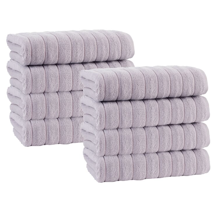 Rachel Turkish Cotton Bath Sheet Towel Set (Set of 2) Color: Silver