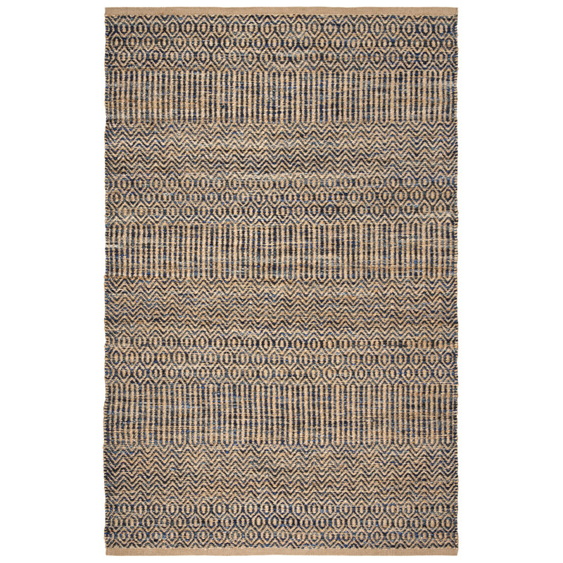 Tapis géométrique tissé à la main Abhay, Rectangle de 5 pi x 8 pi