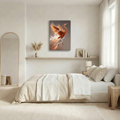 Phoenix Bird Canvas Wall Art Oil Painting Print Set Of 1