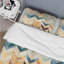 Beige à chevrons mosaïque Fusion I - ensemble de housse de couette à chevrons - microfibre de polyester-1630136909
