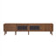 Meuble télé avec armoires de rangement grain de bois Modern