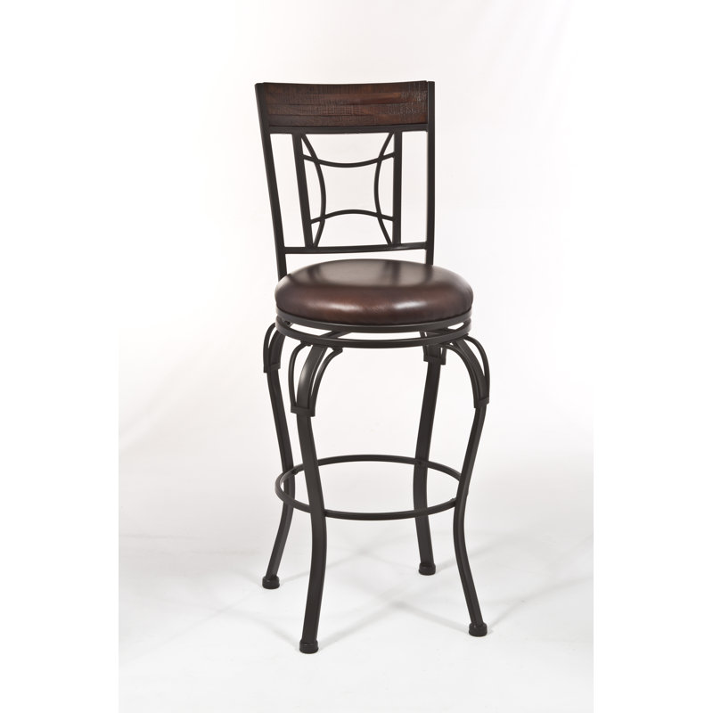 Snoqualmie Swivel Counter Stool with Metal Frame, Bar Stool (30" Seat Height)