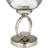 Decorative Glass Vase with Metal Stone and Aluminum Base Featuring Modern Circular Accent Design-125862510
