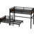 Twin Xl Metal Bunk Bed That Splits Into Two Beds, Vintage Wood Color, Stable And Quiet, Fast Simple Installation Process With - Colored Finish, Separable Independent Units, Mechanism, Noise Operation