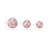 Decorative Stoneware Ceramic Orbs with Traditional Artistic Design for Classic Accents and Elegant Styling Set of 3.