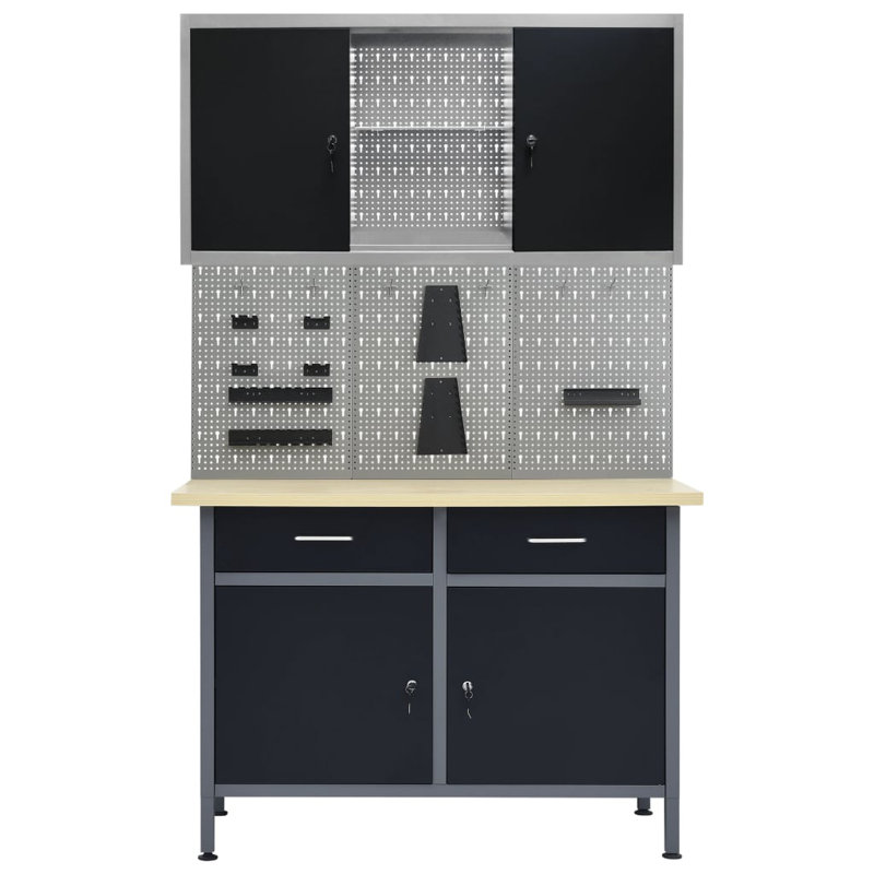Veliz 304.8cm W Metal Shelving Unit