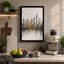 Mirrored Metropolis Modern - Wrapped Canvas-279224366-279224374