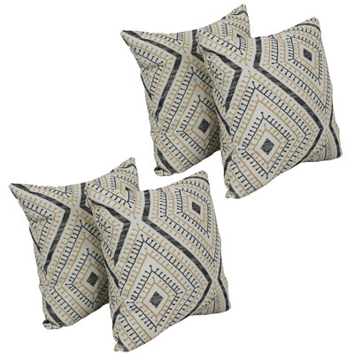 Coussins en lin 56 po avec inserts 56 po (ensemble de 4)