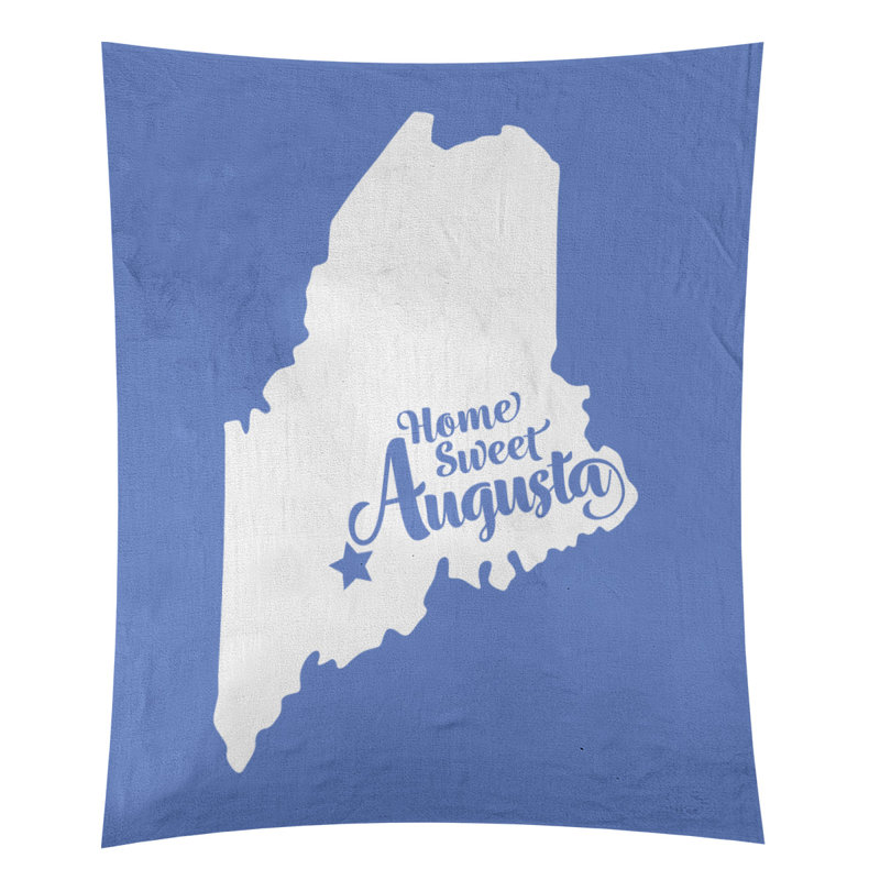 Tapisserie Augusta, Maine, H 104 po x l 88 po, Bleu