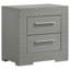 Table de chevet 2 tiroirs Pierce Grey