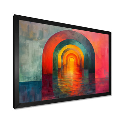 Grotte rose rose verte - Tunnels, art mural