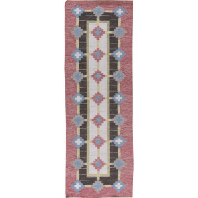 Vintage One-of-a-Kind Runner 3'4" X 10'1" Flatweave Area Rug