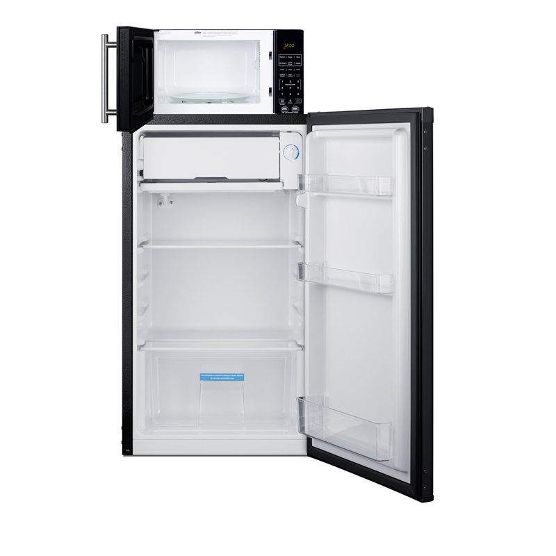 Microwave/Refrigerator-Freezer Combination with Allocator, Right Hand Swing
