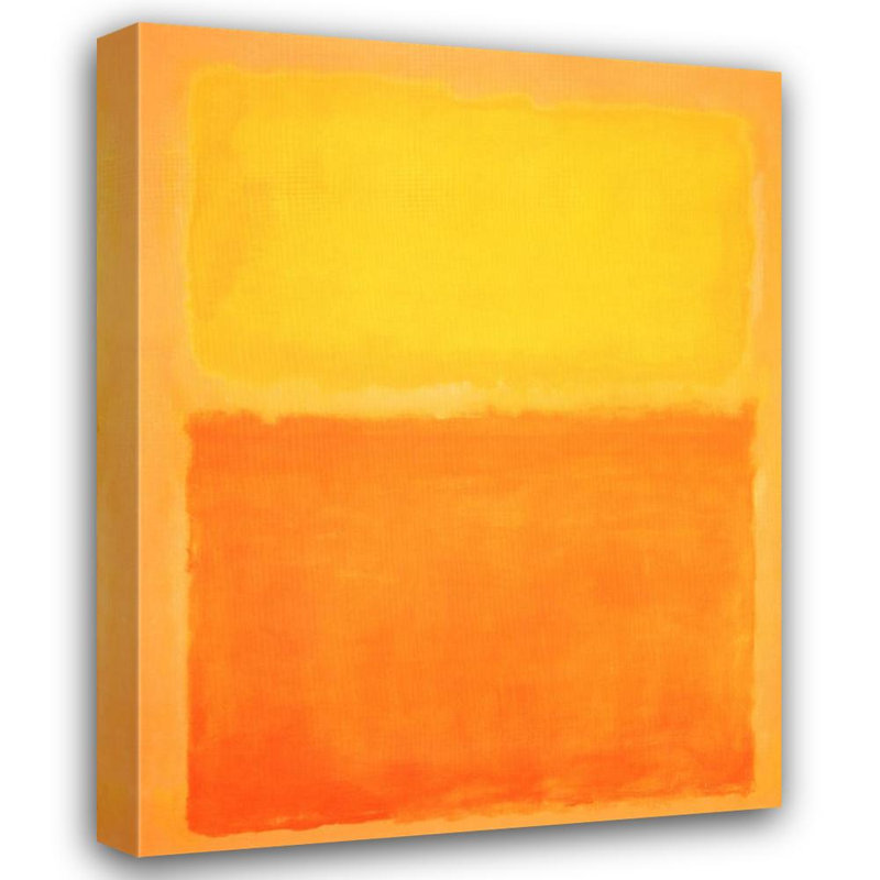 Sans titre (orange et jaune), 1956, H 24 po x l 19 po