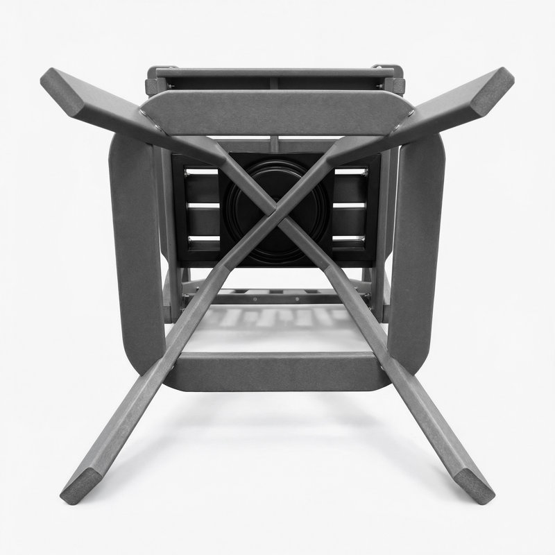 Ensemble de 2 chaises de patio pivotantes en PEHD d'extérieur, rotatives à 360 °, résistantes aux intempéries, résistantes aux rayons UV et nécessitant peu d'entretien