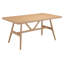 Table de salle à manger Table de salle à manger moderne en bois d'hévéa