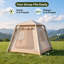 Tente gonflable pour 4 personnes avec installation facile de la pompe à air