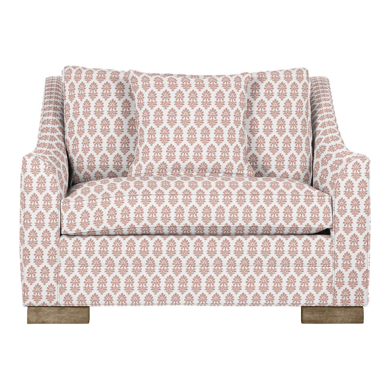 Nicholas Chair And A Half, Hampton, Perigold Francine Dusty Rose