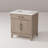 Single Bath Vanity with White Quartz Top