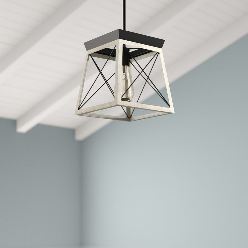 Luminaire suspendu géométrique à 1 lumière Soleil, Graphite
