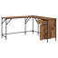 L-Shaped Metal Base Computer Desk-1233730045