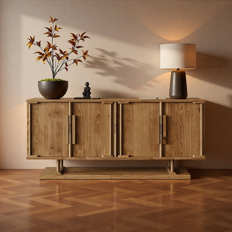 Simple Spacious Retro-Style Sideboard