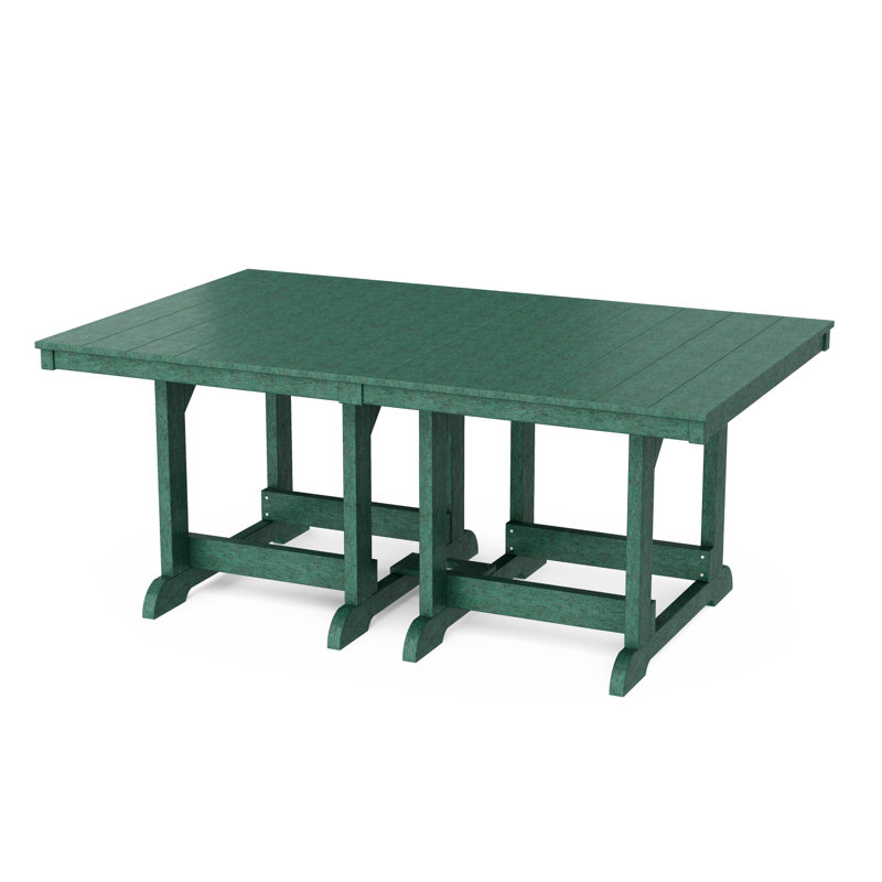 Heritage 44" x 72" Dining Table, Turf Green