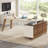 78.7" L-Shaped Executive Desk With 55" File Cabinet