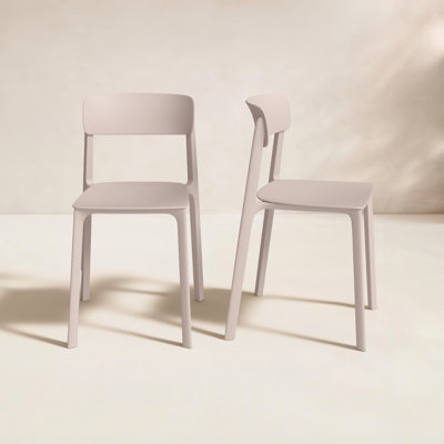 Vowa Stacking Patio Dining Side Chair