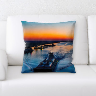 Dalton Microsuede Reversible Throw Pillow