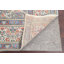 Tapis ivoire en laine noué à la main de conception unique 9 pi 8 po x 12 pi 6 po Oana