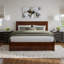 Lit plateforme en bois massif Nantucket avec pied de lit et gigogne-120232358-120232360