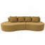 Canapé modulaire courbé moderne modulaire à 3 places minimaliste et élégant-1557172165