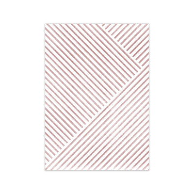 Red Lines Modern Art A - Print