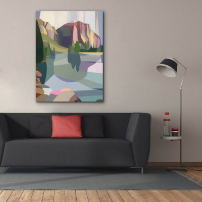 Epic Graffiti 'El Capitan And The Merced River'  by Melba Browne Canvas Wall Art, 40" x 54"