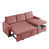 100% polyester rose rouge est en rupture de stock