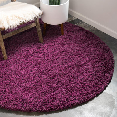 Tapis mauve aubergine Capwell