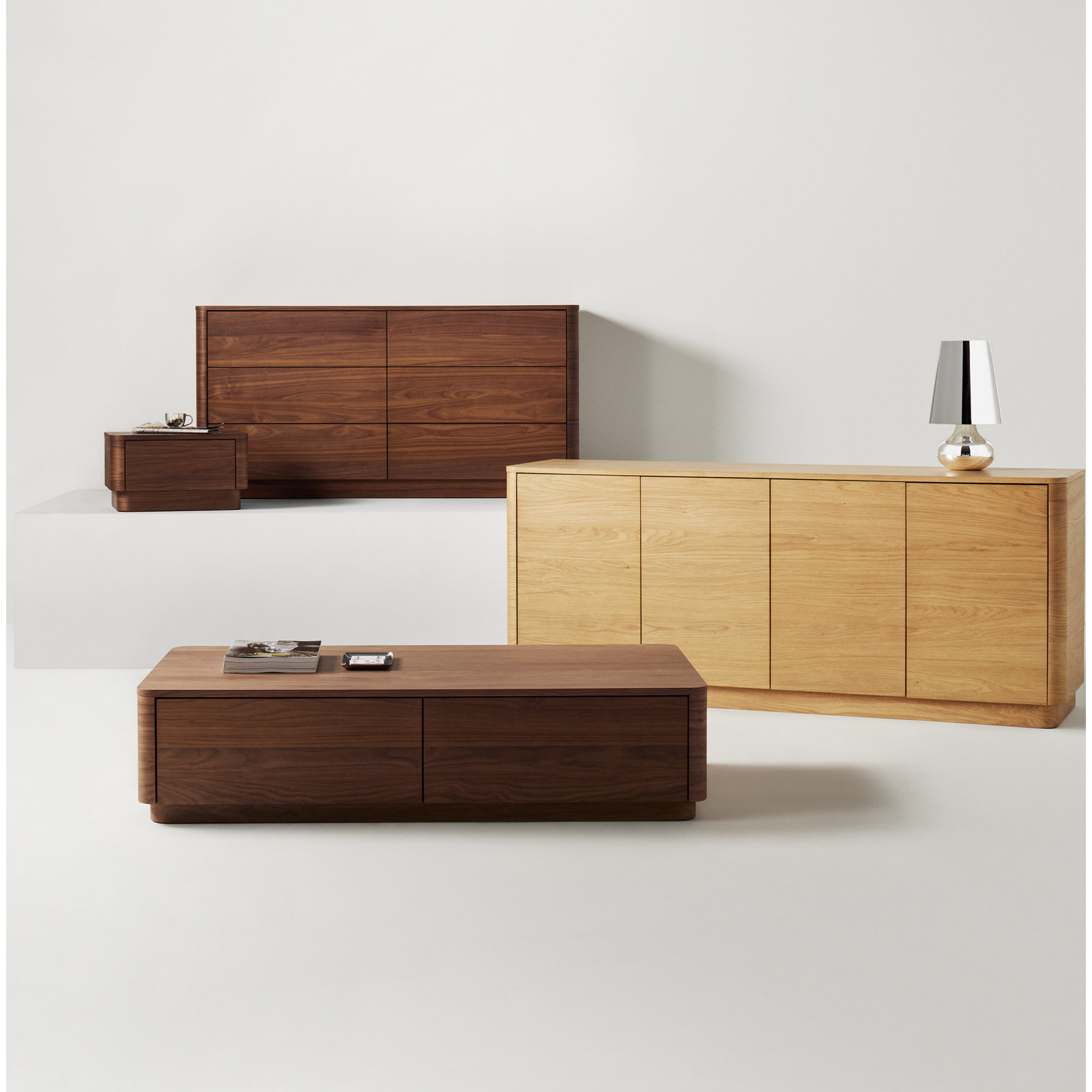 Mille 60" Walnut Double Dresser, Walnut