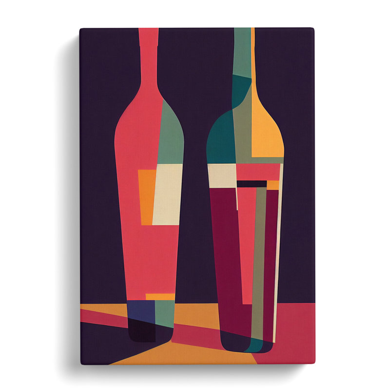 Chelseaville Retro Wine Art Vol.2 - Wrapped Canvas Print, 50cm H x 35cm W