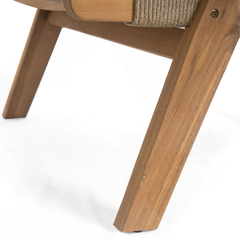 Chaise longue d'extérieur en corde Catania (ensemble de 2)