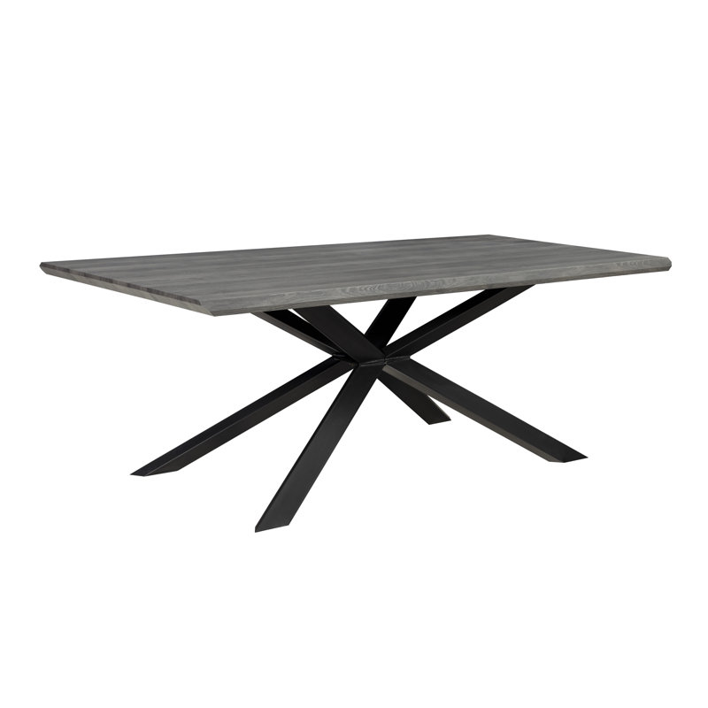 Railsback Dining Table, 29" H x 79" L x 39.5" W, Gray